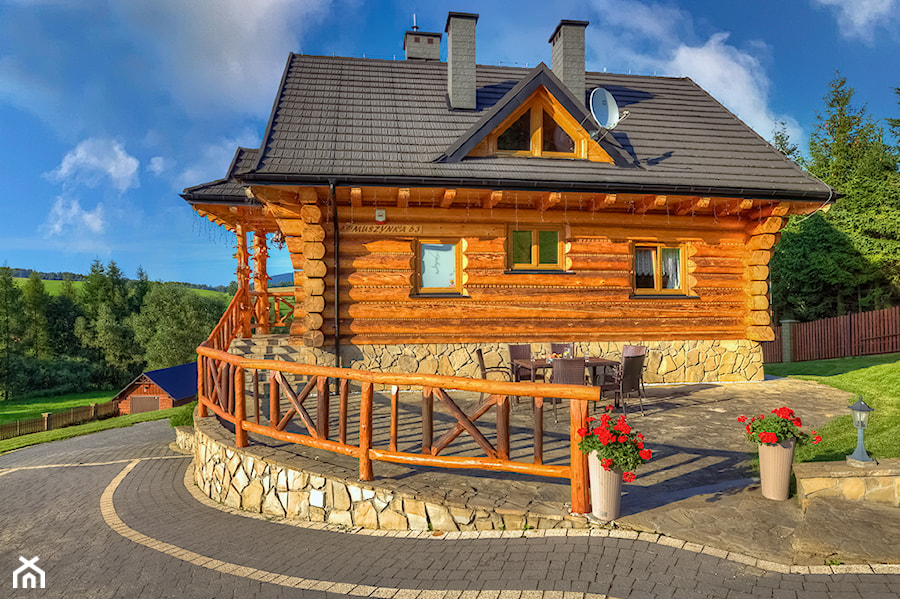 Dom z Bala w Muszynce - Domy, styl tradycyjny - zdjęcie od Fotograf wnętrz Krynica