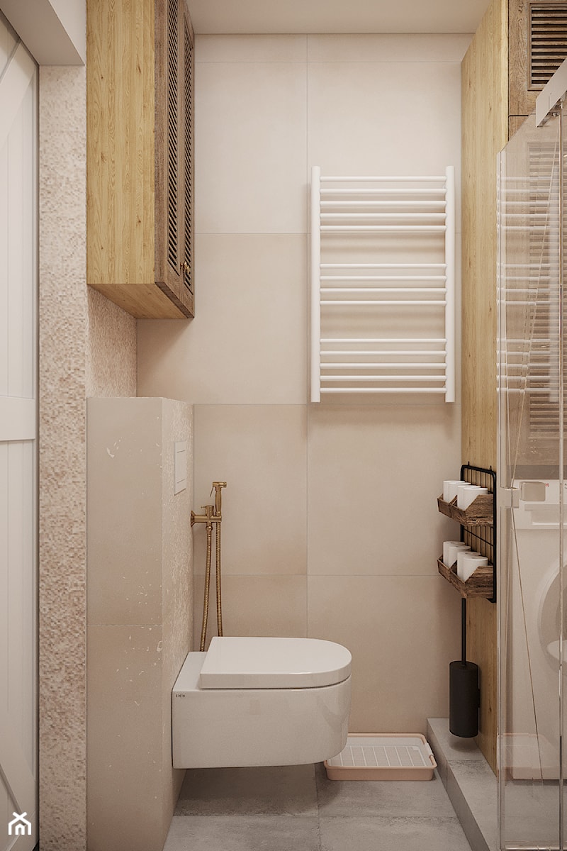 mała łazienka - projekt - zdjęcie od INEKS DESIGN studio projektowe