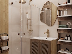 funkcjonalne zagospodarowana mała łazienka 2,7m2 - zdjęcie od INEKS DESIGN studio projektowe
