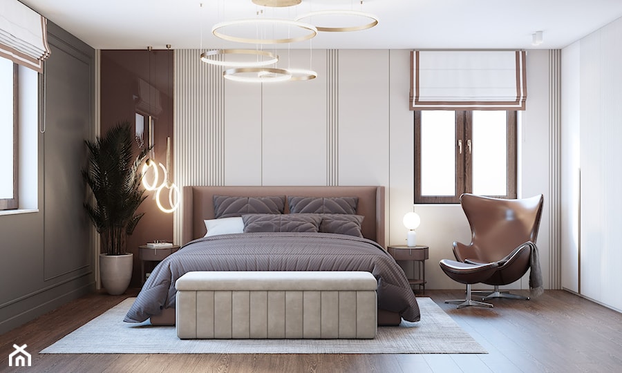 luksusowa sypialnia - zdjęcie od INEKS DESIGN studio projektowe