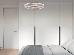 sypialnia spokojnych kolorów - zdjęcie od INEKS DESIGN studio projektowe