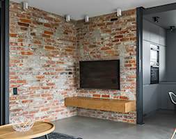 Kanlux Chiro - Mały szary salon z kuchnią z jadalnią, styl industrialny - zdjęcie od Kanlux - Homebook
