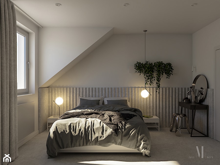 WOOLY - Sypialnia, styl nowoczesny - zdjęcie od LESS \ MORE Studio Projektu