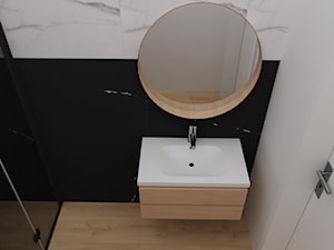 Black&White Marble Bathroom/ Czarno- biała łazienka w marmurze - Łazienka, styl nowoczesny - zdjęcie od Gaja Dizajn Studio. Projektowanie wnętrz Amanda Gaj