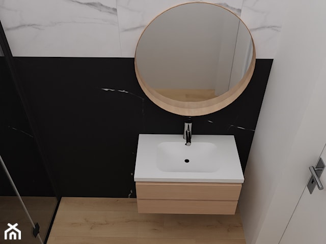 Black&White Marble Bathroom/ Czarno- biała łazienka w marmurze 