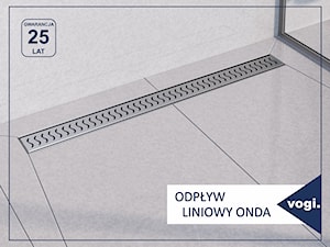 Prysznic bez brodzika z odpływem liniowym Vogi - Onda. - zdjęcie od Vogi_Polska