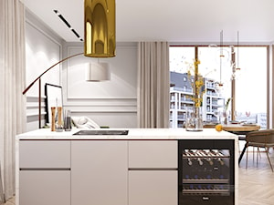 Apartament w Krakowie - Kuchnia, styl nowoczesny - zdjęcie od Quality Investment, Projekty wnętrz i kompleksowa obsługa inwestycji