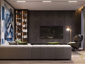 Mieszkanie w stylu minimalistycznym - Salon, styl minimalistyczny - zdjęcie od Quality Investment, Projekty wnętrz i kompleksowa obsługa inwestycji