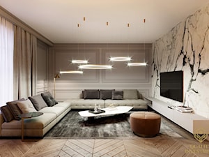 Apartament -styl nowoczesny - Salon, styl nowoczesny - zdjęcie od Quality Investment, Projekty wnętrz i kompleksowa obsługa inwestycji