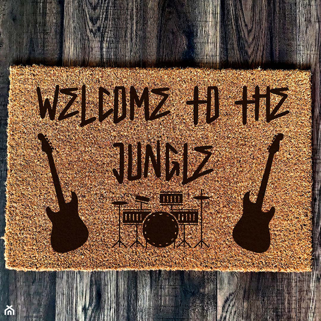 "Welcome to the jungle" Wycieraczka kokosowa - zdjęcie od Giftgravity - Homebook