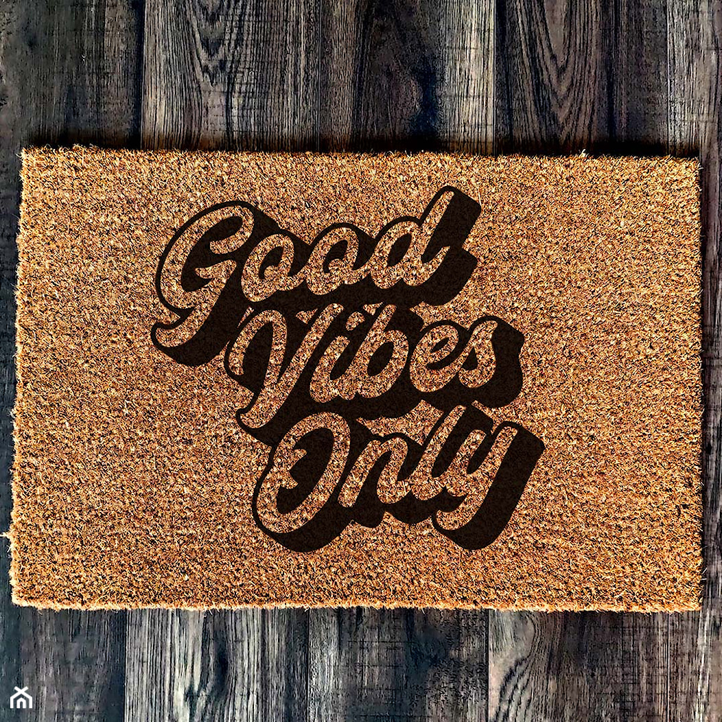"Good vibes only" Wycieraczka kokosowa - zdjęcie od Giftgravity - Homebook
