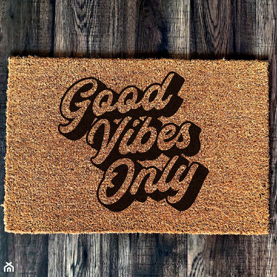 "Good vibes only" Wycieraczka kokosowa - zdjęcie od Giftgravity