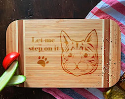 „Let me step on it” Bambusowa deska kuchenna - zdjęcie od Giftgravity - Homebook