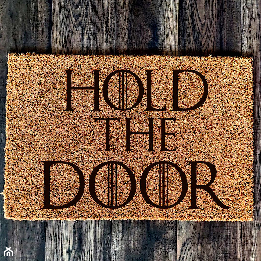 "Hold The Door" Wycieraczka kokosowa - zdjęcie od Giftgravity