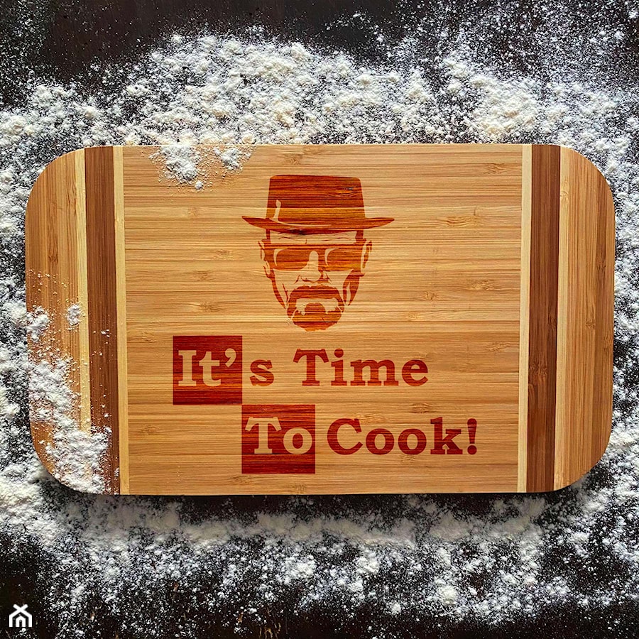 „It's time to cook” Bambusowa deska kuchenna - zdjęcie od Giftgravity