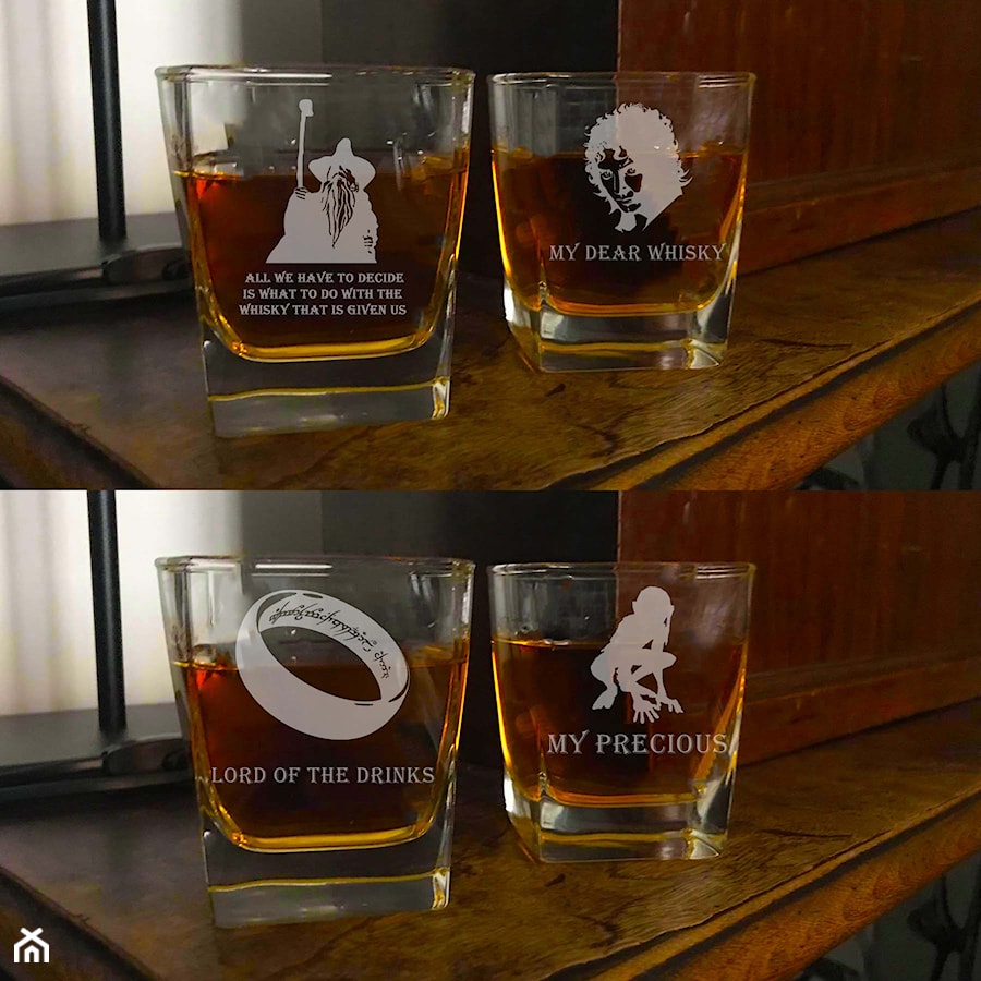 Szklanki do whisky "Władca Pierścieni" - zdjęcie od Giftgravity