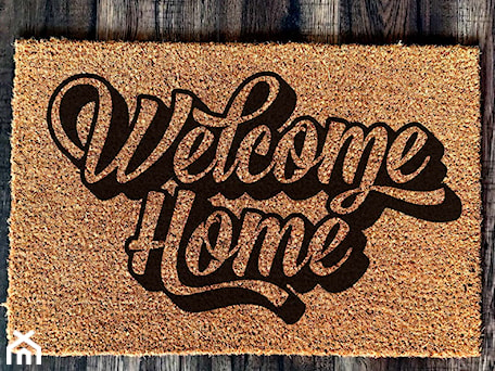 Aranżacje wnętrz - Taras: "Welcome home" Wycieraczka kokosowa - Giftgravity. Przeglądaj, dodawaj i zapisuj najlepsze zdjęcia, pomysły i inspiracje designerskie. W bazie mamy już prawie milion fotografii!