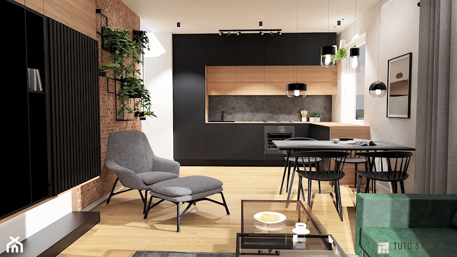mieszkanie Toruń - Salon, styl nowoczesny - zdjęcie od TuTo Studio