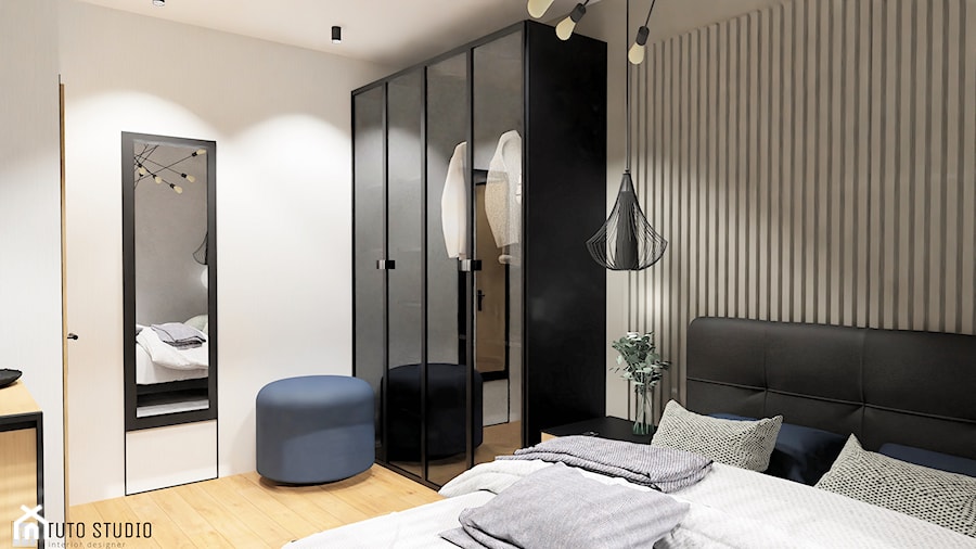 mieszkanie Toruń - Sypialnia, styl nowoczesny - zdjęcie od TuTo Studio