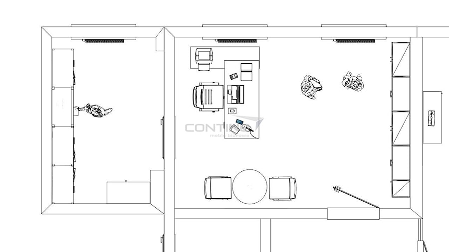 Aranżacja biura głównego księgowego - zdjęcie od CONTINO meble biurowe