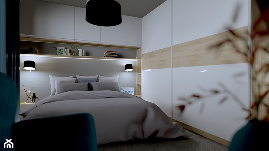 Sypialnia, styl minimalistyczny - zdjęcie od Kreska i Kropka