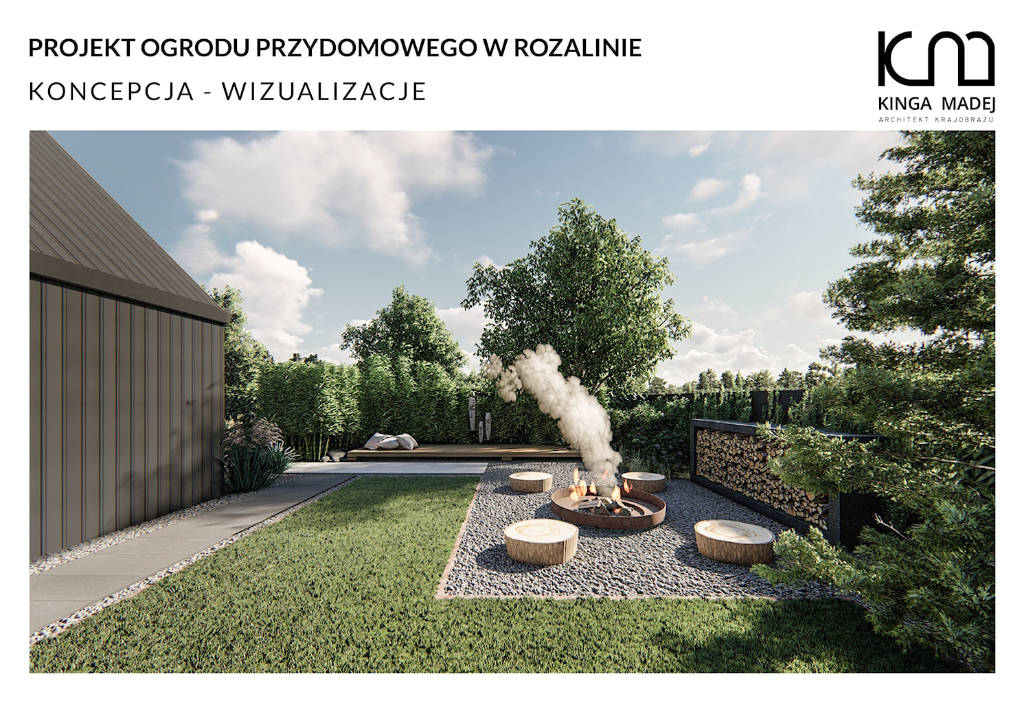 Projekt ogrodu skandynawskiego - zdjęcie od Kinga Madej Ogrody - Homebook