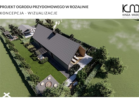 Aranżacje wnętrz - Ogród: Ogród skandynawski - Kinga Madej Ogrody. Przeglądaj, dodawaj i zapisuj najlepsze zdjęcia, pomysły i inspiracje designerskie. W bazie mamy już prawie milion fotografii!