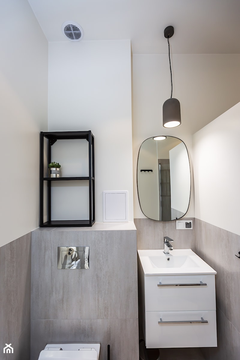 Nowe życie w kamienicy - Mała łazienka, styl nowoczesny - zdjęcie od JOT-BE Wnętrza