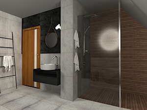 Łazienka na poddaszu - zdjęcie od Niuans projektowanie wnętrz