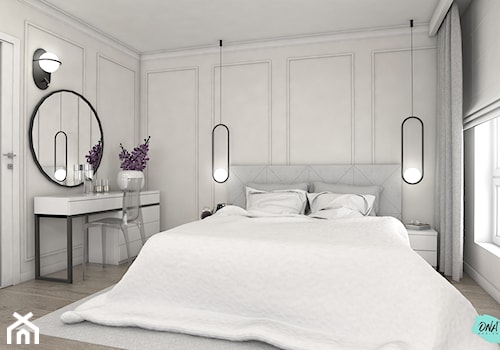 Nowoczesna elegancja w sypialni z toaletką - zdjęcie od PRACOWNIA PROJEKTOWANIA WNĘTRZ ONADESIGN - ARCHITEKT / PROJEKTANT WNĘTRZ