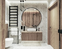 CZECHOWICKA - Duża z punktowym oświetleniem łazienka, styl nowoczesny - zdjęcie od M.ARCH pracownia - Homebook