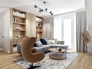 CIEPLICE - Salon, styl minimalistyczny - zdjęcie od M.ARCH pracownia