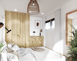 CZECHOWICKA - Średnia biała sypialnia, styl nowoczesny - zdjęcie od M.ARCH pracownia - Homebook