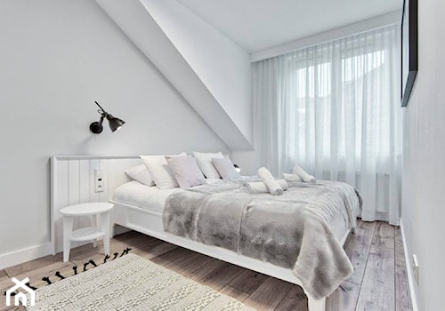 Mieszkanie 50 m2, Senatorska, Kraków - Sypialnia, styl minimalistyczny - zdjęcie od Morpho Studio