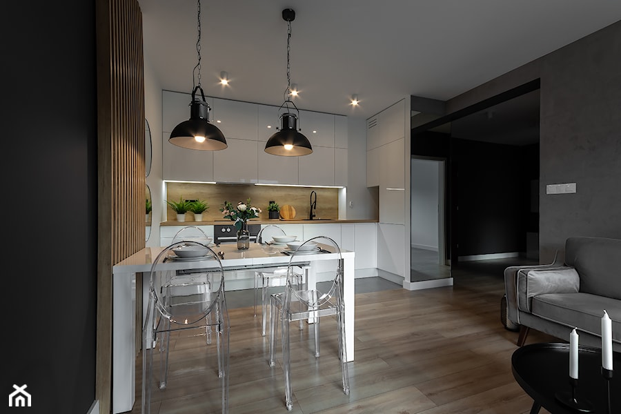 Mieszkanie Beton Drewno - Kuchnia, styl nowoczesny - zdjęcie od mJoy Wnętrza