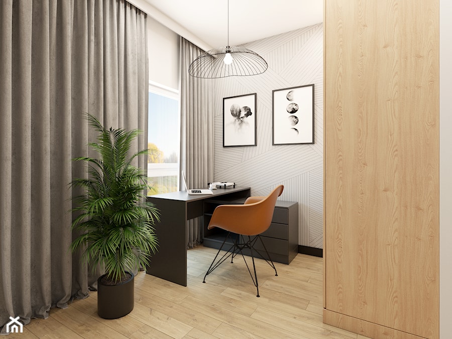 Nowoczesne mieszkanie z nutką betonu - Salon, styl skandynawski - zdjęcie od mJoy Wnętrza
