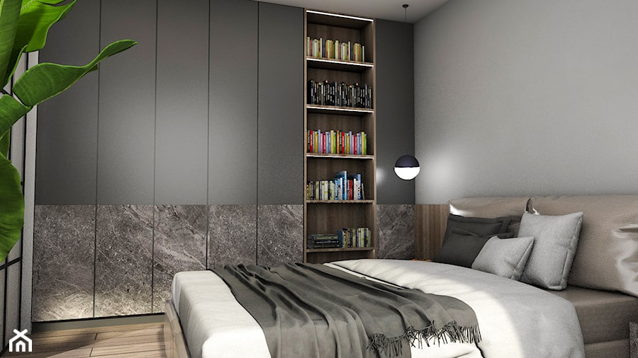 Męskie mieszkanie - Sypialnia, styl nowoczesny - zdjęcie od Nawrocki Interior Design