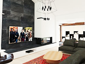 Dom w Chybach - Salon, styl nowoczesny - zdjęcie od Nawrocki Interior Design