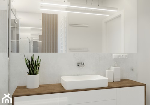 Minimalistyczna łazienka 🛁 - Łazienka, styl nowoczesny - zdjęcie od Agnieszka Jastrzębska | Interior Design