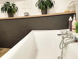 Nowoczesna łazienka z elementami grafitu 🖤 (realizacja) - Łazienka, styl nowoczesny - zdjęcie od Agnieszka Jastrzębska | Interior Design