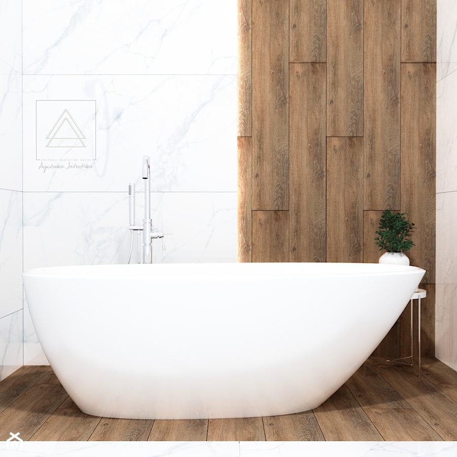 Marmurowa łazienka 🖤 - Łazienka, styl tradycyjny - zdjęcie od Agnieszka Jastrzębska | Interior Design