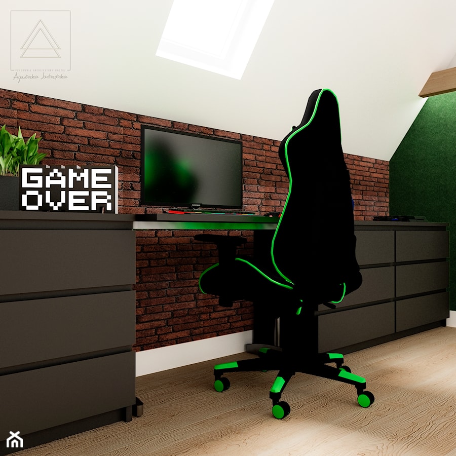 Pokój gamera 🎮 - Pokój dziecka, styl nowoczesny - zdjęcie od Agnieszka Jastrzębska | Interior Design