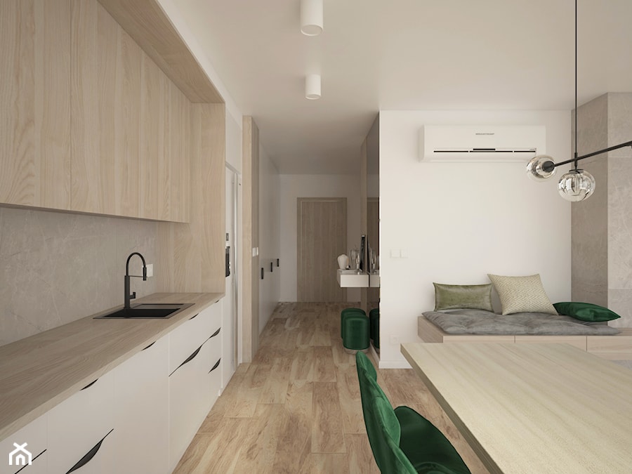 Mieszkanie w Ełku - Kuchnia, styl minimalistyczny - zdjęcie od DezajnoStudo