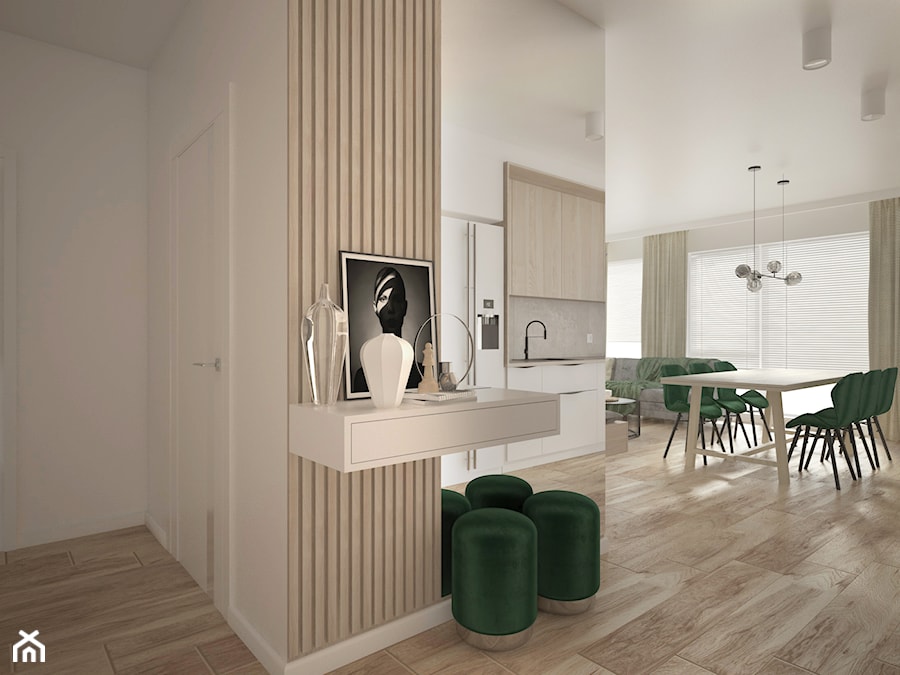Mieszkanie w Ełku - Hol / przedpokój, styl minimalistyczny - zdjęcie od DezajnoStudo
