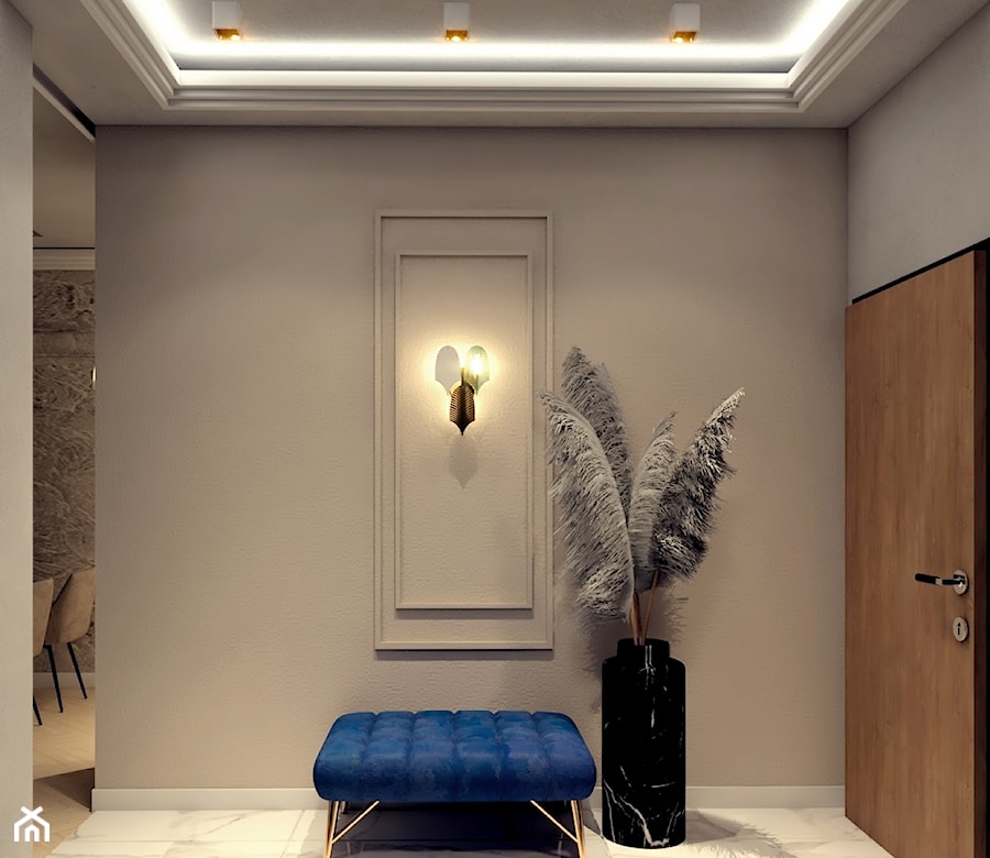 Eleganckie mieszkanie Modern Classic - Hol / przedpokój - zdjęcie od ES Projekty Wnętrz