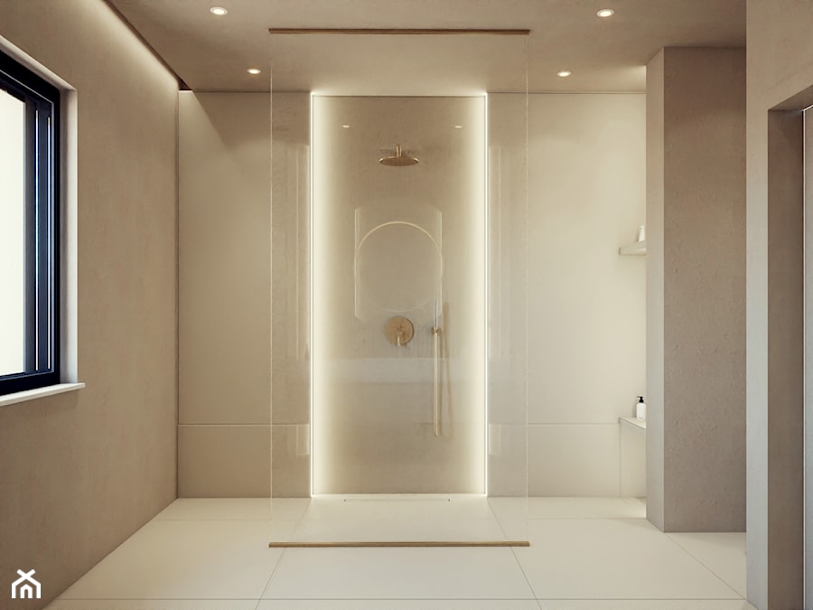 Przytulne proste wnętrza - Łazienka, styl minimalistyczny - zdjęcie od ES Projekty Wnętrz