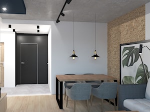 Projekt przestrzeni dziennej w mieszkaniu - Jadalnia - zdjęcie od ES Projekty Wnętrz