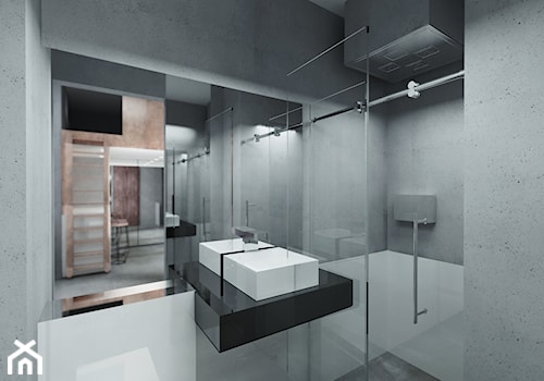 Mieszkanie dla singla - Łazienka, styl minimalistyczny - zdjęcie od ES Projekty Wnętrz
