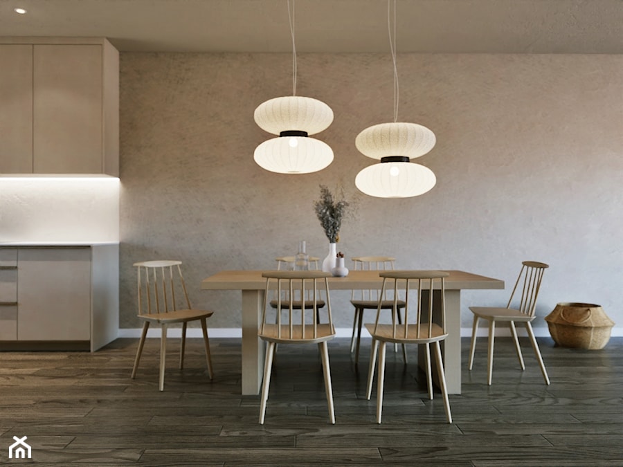 Przytulne proste wnętrza - Jadalnia, styl skandynawski - zdjęcie od ES Projekty Wnętrz