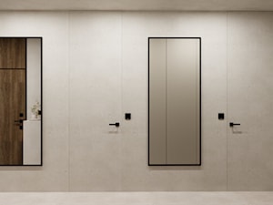 Projekt mieszkania 70 m2 - Hol / przedpokój, styl minimalistyczny - zdjęcie od ES Projekty Wnętrz